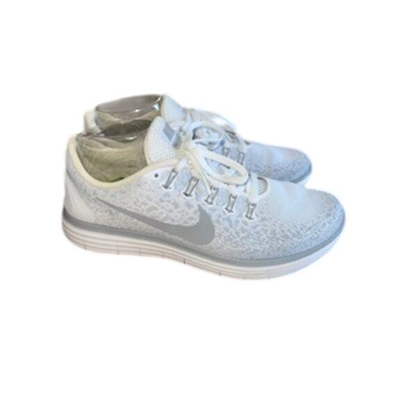 Nike Free RN Distance Women’s sz 10 White/Grey Running Sneakers - Picture 6 of 11